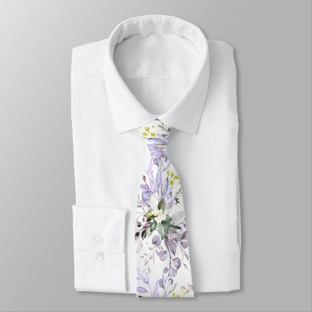 PixDezines H2 Dusty Purple Gum Foliage Tie (Tied)