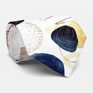 PIXDEZINES H2 MODERN ABSTRACT ORGANIC SHAPES TIE