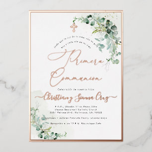 PixDezines H2 Rustic Eucalyptus Primera Communion