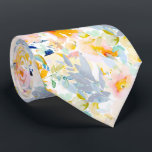 PixDezines H2 Spring Flowers Blush Dusty Blue  Tie<br><div class="desc">PixDezines floral watercolor neck tie for spring wedding.  Featuring spring flowers in pastel hues of blush,  orange,  peach cream,  navy and foliage.  DIY background colour.

 Copyright © 2011-2022 PixDezines™.</div>