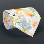 PixDezines H2 Spring Flowers Blush Dusty Blue  Tie<br><div class="desc">PixDezines floral watercolor neck tie for spring wedding.  Featuring spring flowers in pastel hues of blush,  orange,  peach cream,  navy and foliage.  DIY background colour.

 Copyright © 2011-2022 PixDezines™.</div>