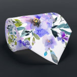 PixDezines H2 Spring Flowers Violet Purple Roses Tie<br><div class="desc">PixDezines floral watercolor neck tie for spring wedding.  Featuring spring flowers in summer hues of violet purple roses,  a dash of blue green foliage.  DIY background colour.

Copyright © 2011-2024 PixDezines™.</div>
