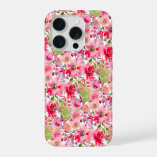 PixDezines H2 Summer Flowers Bright Hues iPhone 15 Pro Case