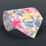 PixDezines H2 Summer Flowers Bright Hues Tie<br><div class="desc">PixDezines floral watercolor neck tie for summer wedding. Featuring water colour flowers - summer hues - lavender purple, yellow, violet and pink with endive green foliage. DIY background colour.
Copyright © 2011-2024 PixDezines™.</div>