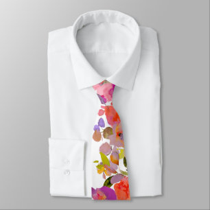 PixDezines H2 Summer Flowers Bright Hues Tie