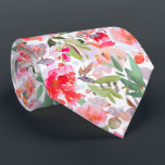 PixDezines H2 Summer Flowers Bright Hues Tie<br><div class="desc">PixDezines floral watercolor neck tie for summer wedding.  Featuring water colour flowers - summer hues - orange,  purple,  red,  magenta and green  foliage.  DIY background colour.

 Copyright © 2011-2024 PixDezines™.</div>