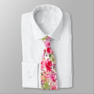 PixDezines H2 Summer Flowers Bright Hues Tie