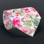 PixDezines H2 Summer Flowers Bright Hues Tie<br><div class="desc">PixDezines floral watercolor neck tie for summer wedding.  Featuring water colour flowers - summer hues - orange,  purple,  red,  magenta and green  foliage.  DIY background colour.

 Copyright © 2011-2024 PixDezines™.</div>