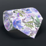 PixDezines H2 Summer Flowers Bright Hues Tie<br><div class="desc">PixDezines floral watercolor neck tie for summer wedding.  Featuring water color flowers - summer hues - lavender purple,  violet and endive green foliage.  DIY background color.

 Copyright © 2011-2026 PixDezines™.</div>