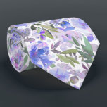 PixDezines H2 Summer Flowers Bright Hues Tie<br><div class="desc">PixDezines floral watercolor neck tie for summer wedding.  Featuring water color flowers - summer hues - lavender purple,  violet and endive green foliage.  DIY background color.

 Copyright © 2011-2026 PixDezines™.</div>