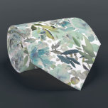 PixDezines H2 Summer Flowers Green Hues Tie<br><div class="desc">PixDezines floral watercolor neck tie for summer wedding.  Featuring water color flowers - midsummer hues - green hues.  DIY background color.

 Copyright © 2011-2026 PixDezines™.</div>