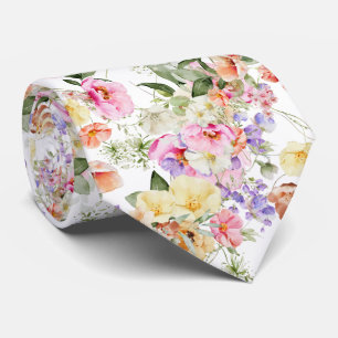 PixDezines H2 Summer Garden Flowers DIY color Tie