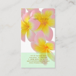 PixDezines Hawaii Pink Plumeria/DIY colour Business Card