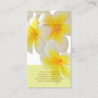 PixDezines Hawaii Plumeria Business Card