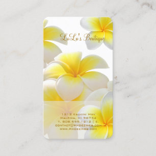 PixDezines Hawaii Plumeria Business Card