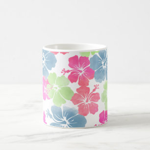 PixDezines hibiscus/diy background colour Coffee Mug