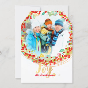 PixDezines holly wreath/holiday cards