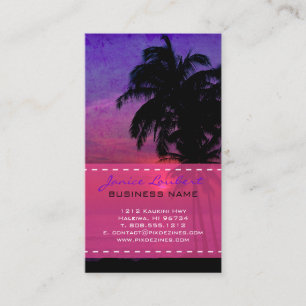 PixDezines hula sunset Business Card