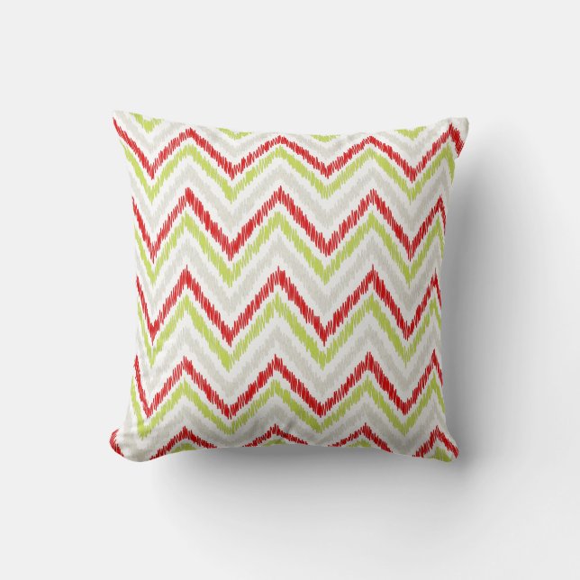 PixDezines ikat chevron/diy background colour Cushion (Front)