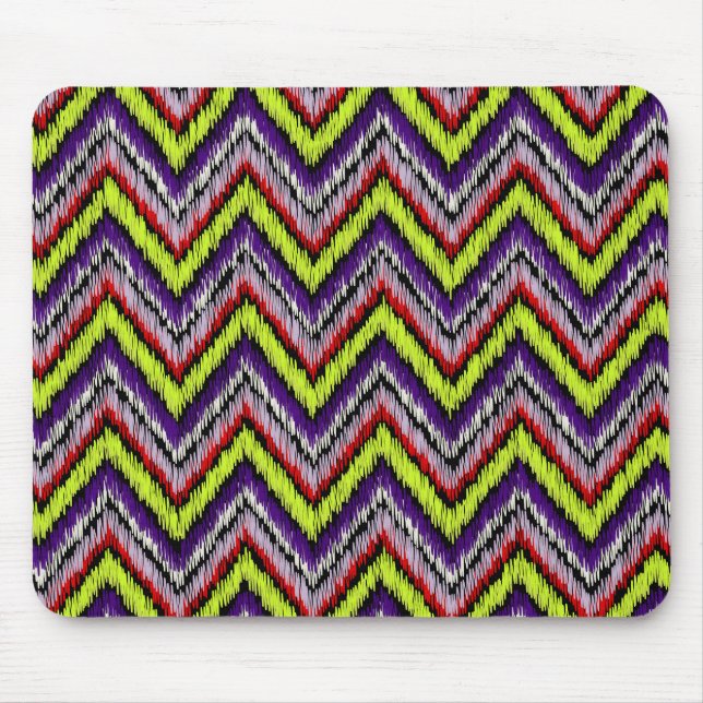 PixDezines ikat chevron/DIY background Mouse Pad (Front)