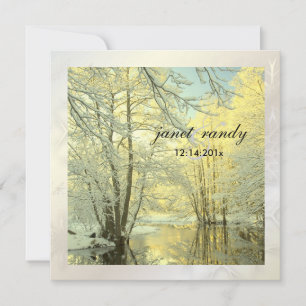 PixDezines In the Woods, Winter  Wedding Invitation