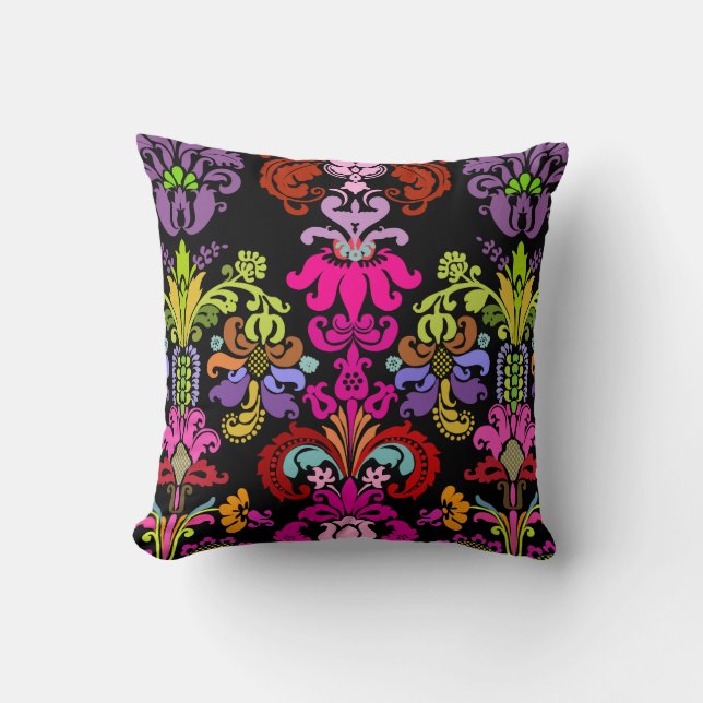 PixDezines isabella damask/diy background Cushion (Front)