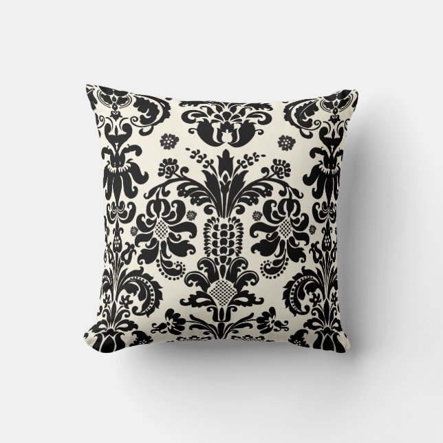 PixDezines isabella damask/diy background Cushion (Front)