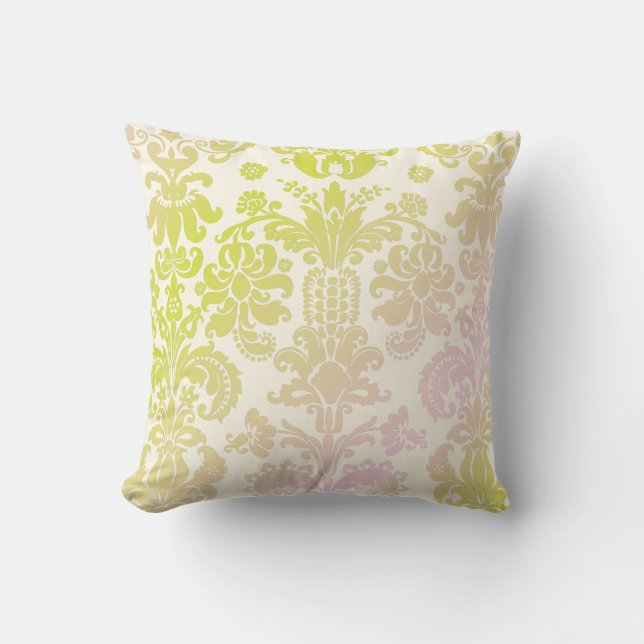 PixDezines isabella damask/diy background Cushion (Front)