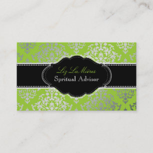 PixDezines Josephine Damask/DIY background colour! Business Card