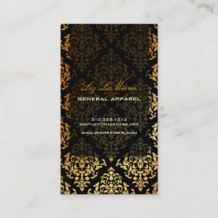 PixDezines Josephine Damask/DIY background colour Business Card