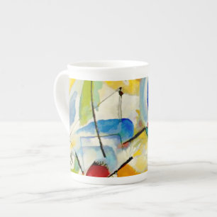 PixDezines Kandinsky 1913 Sea Battle Improv 31 Bone China Mug