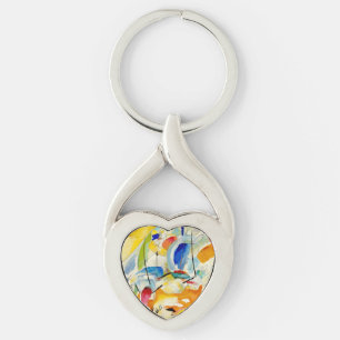 PixDezines Kandinsky 1913 Sea Battle Improv 31 Key Ring