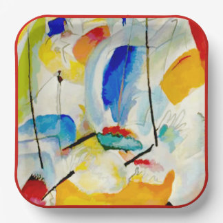PixDezines Kandinsky 1913 Sea Battle Improv 31 Paper Plate