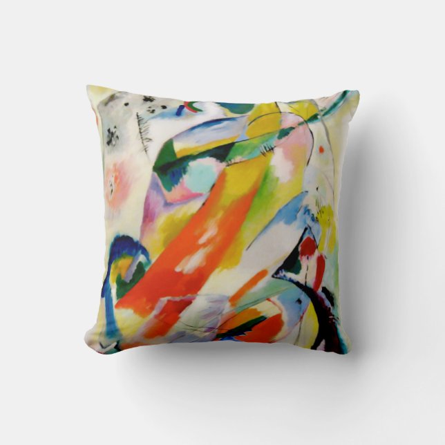PixDezines Kandinsky 1914 abstract wall panel Cushion (Front)
