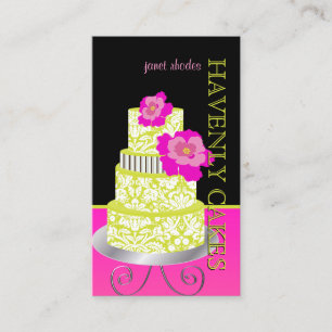 PixDezines Keylime Sponge Cake/pâtisserie Business Card