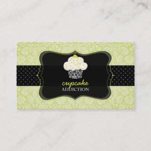 PixDezines Keylime Sponge cupcake/pâtisserie Business Card