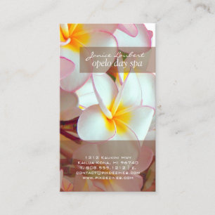 PixDezines kona pink plumeria Business Card