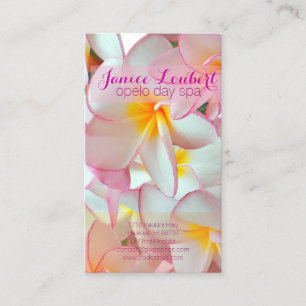 PixDezines kona pink plumeria Business Card