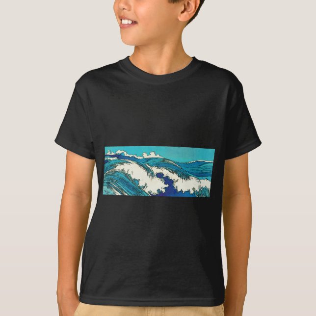 PixDezines konen uehara ocean waves, 上原 T-Shirt (Front)