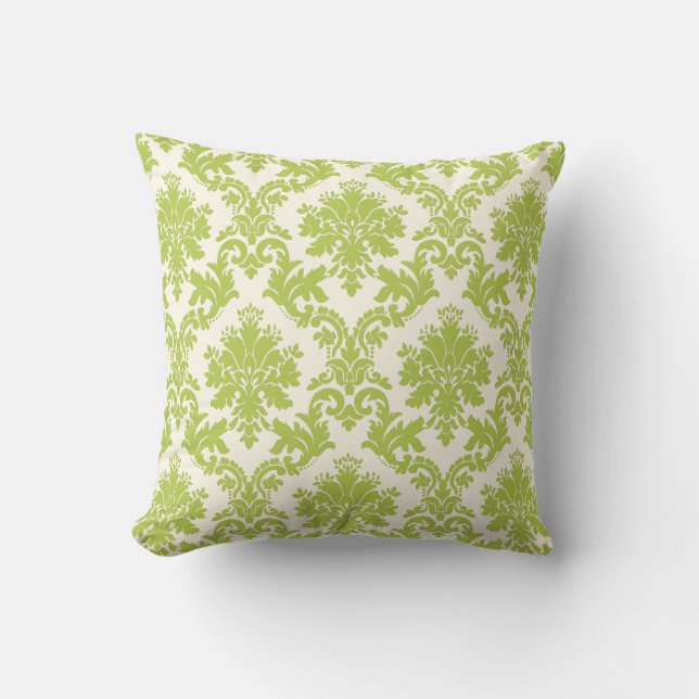 PixDezines la paloma damask/diy background Cushion (Front)