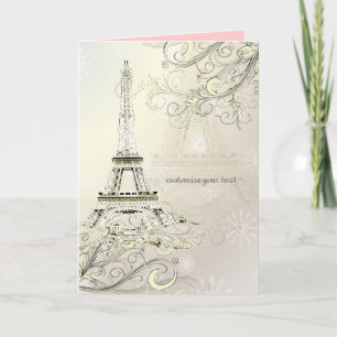 PixDezines la tour eiffel/paris Card