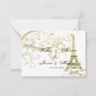 PixDezines la tour eiffel/paris/DIY background Advice Card
