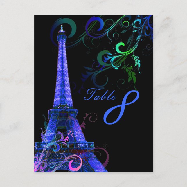 PixDezines la tour eiffel/paris Postcard (Front)