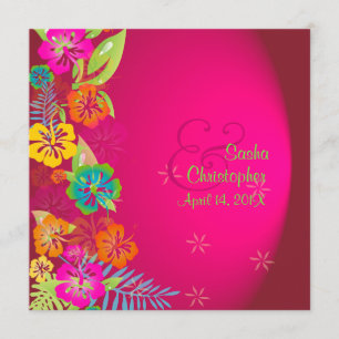 PixDezines Leis/Luau/hibiscus Invitation