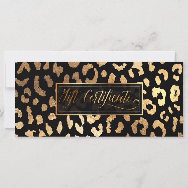 PixDezines Leopard/Faux Gold/Gift Certificate (Front)