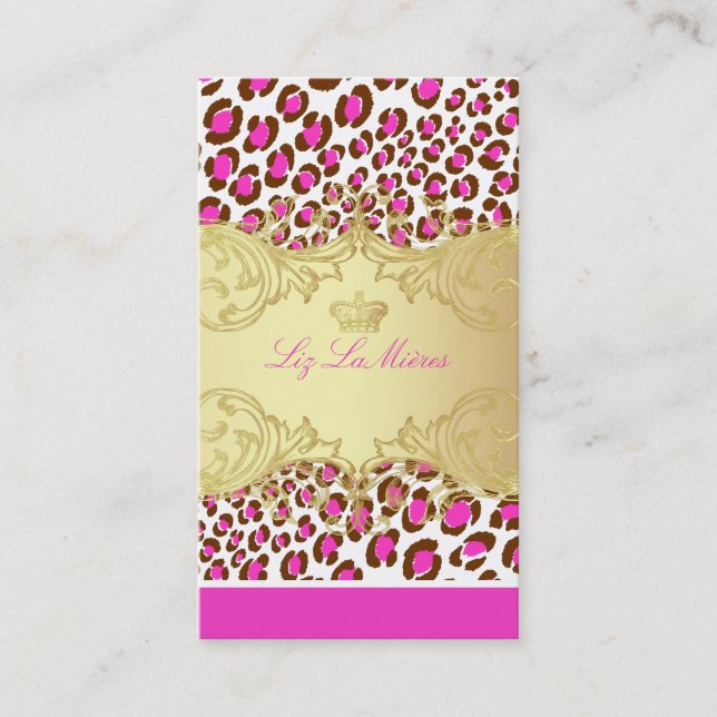 PixDezines Leopard spots / business cards (Front)