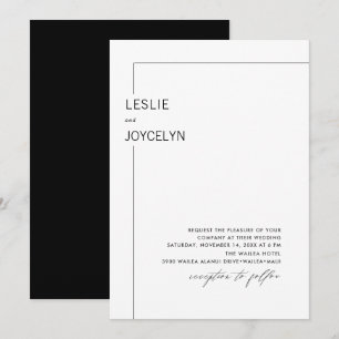 PixDezines Luxe Calligraphy Minimalist Foil Invita Invitation
