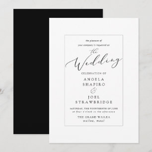 PixDezines Luxury Calligraphy Wedding Invitation