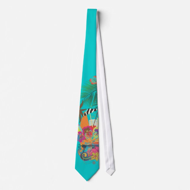 PixDezines Mai Tai, Luau At the Beach/diy colour Tie (Front)