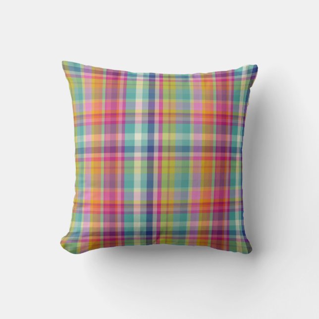 PixDezines malibu plaid Cushion (Front)